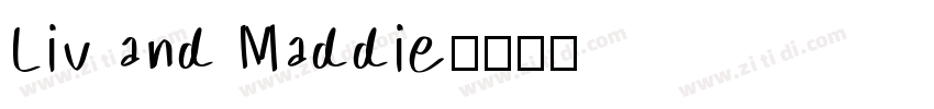 Liv and Maddie字体转换